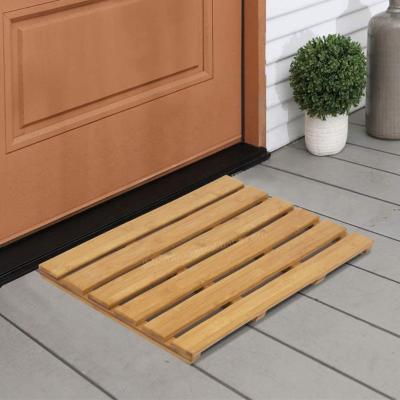 China Factory Supply Cheap Sustainable Hot Sale Non Slip Bamboo Custom Made Bath Mat for sale