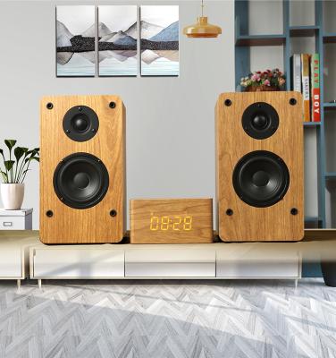 Chine Orateurs en bois d'étagère de multimédia, Mini Hifi Bluetooth Speakers sans fil à vendre