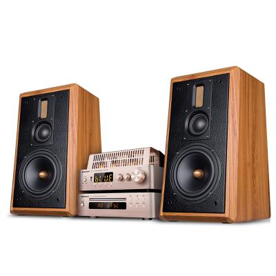 China 100W passieve Houten Boekenreksprekers Met drie richtingen met 6,5 Duimwoofer Te koop