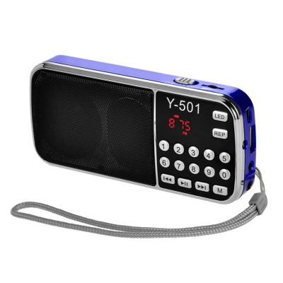 China Reproductor de radio FM/AM portátil con pantalla LCD y salida de audio en venta