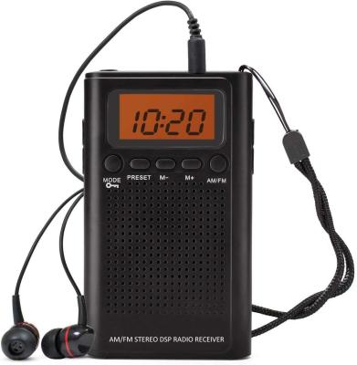 China Radio digital portátil de 2 bandas AM/FM con pantalla LCD en venta