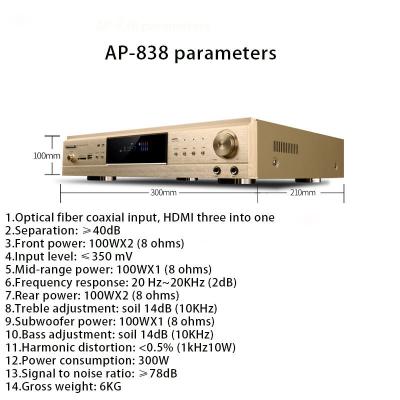 중국 Wireless Tube Amplifier with 4K HDMI Output 5.1 Channel and OEM Support Included 판매용