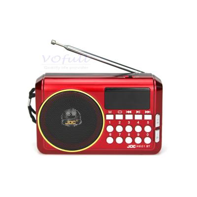 Cina FM/MW/SW 3 Band Coffee/Wooden Rechargeable Portable Radio con altoparlante integrato e slot USB/TF in vendita