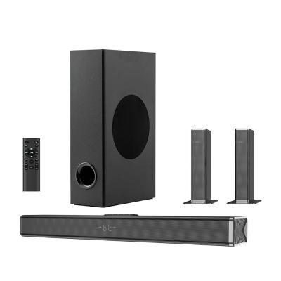 China Verander uw thuisvermaak met draadloze Bluetooth Soundbar 60W 4 luidsprekers en 2.0 kanalen Te koop