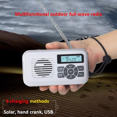 China Emergency Radio Hand-crank Radio Stay Connected with Solar and Hand Crank Power Source for sale