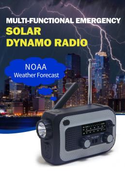 Chine Lampe de poche LED et alertes météo NOAA Caractéristiques essentielles de la radio d'urgence à vendre