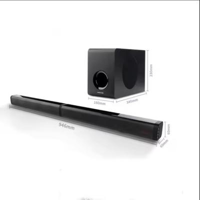 China Bluetooth Soundbar sem fio com 100W de potência de saída e entrada de áudio BT / USB / HDMI-arc3.5MM / óptico à venda