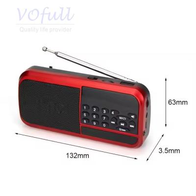 China Mejor radio de bolsillo portátil AM FM, altavoz incorporado Bluetooth MP3 Player con radio FM en venta