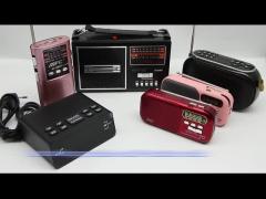 Retro Portable Radio Player With Lithium Battery Telescopic Antenna