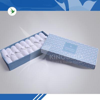 China Business Class Disposable Airline Satin Hot Cold Towels for sale