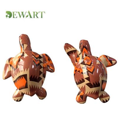 China Resin Cute Crafts Mini Small Crafts Figurine Turtle Sea Statue Wall Decoration Marine Animal Fridge Magnet for sale