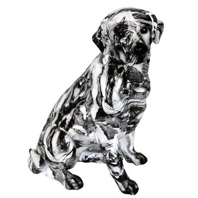 China Art Decor Realistic Polyresin Labrador Dog Figurine Art Decor Realistic Polyresin Labrador German Shepherd Dog Statue Custom Resin Breed for sale