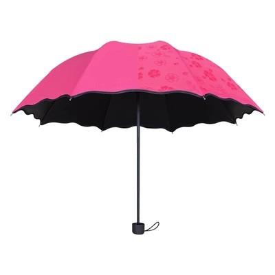 China CLASSIC Wholesale Fashion Design Custom Magic Folded Umbrella That Show Flowers When It Meets Water for sale