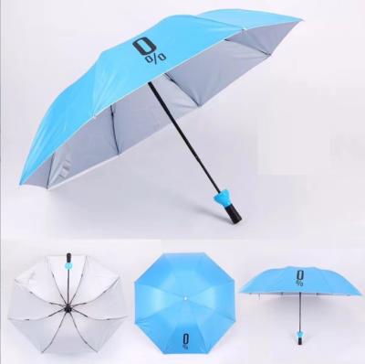 China Asian Zen Custom Printing Advertise Business Gift Promotion Travel Rainy Sunny 3 Folding Umbrella Logo Foldable Wine Bottle Umbrellas for sale