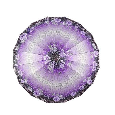 China CLASSIC 10k 12k 14k 16k satin fabric flower umbrellas Bangladesh umbrella for sale