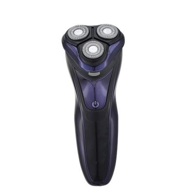 China China Outdoor Manufacture Main Men Rechargeable Triple Rotating Electric Shaver With LCD Display for sale