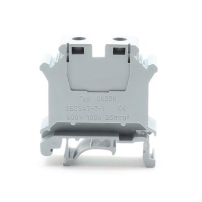 China Wire Connecting Waterproof CNBX Factory Price UK Din Rail Electric Three Way Spring Terminal Block for sale