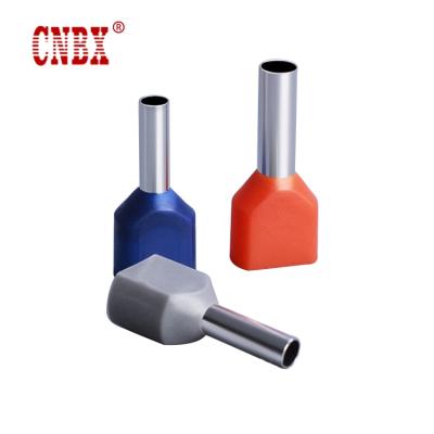 China Yueqing CNBX 100pcs/bag Wire End TE Terminals TE 1008 Electrical Cable Copper Terminals for sale