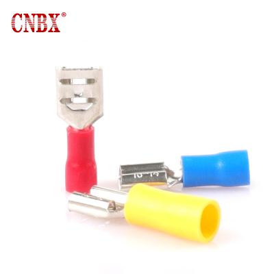 China High Quality Colored Plastic CNBX PVC Clip Wire Ferrule Insulated Male And Female Terminal for sale