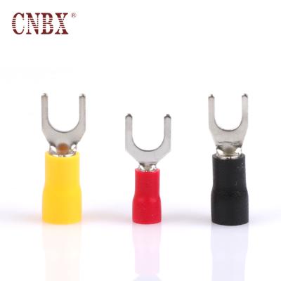 China High Quality CNBX Copper Factor SV Series Male PCB Press Mount Tag Rivet Spade Plastic Terminal for sale