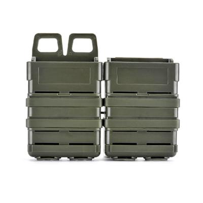 China Outdoor Tactical Phone Holder M4 5.56 FastMag Molle Double Mags Rigid Magazine Pouch Waist Pouches for sale