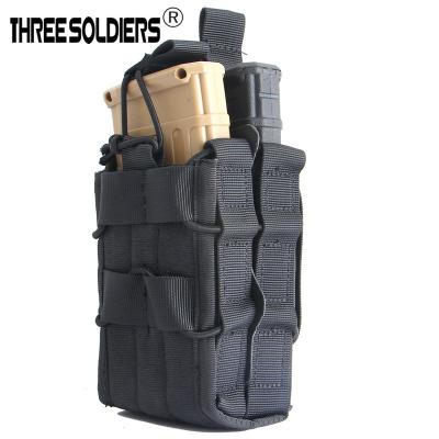 China Others Molle System Magazine Pouch 1000D Double Layer Nylon Storage Phone Bag AK Tactical AR M4 AR15 Mag Carrier Case for sale