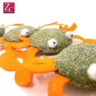 China Cat Hot Selling Mint Cat Toy Crab Shape for sale