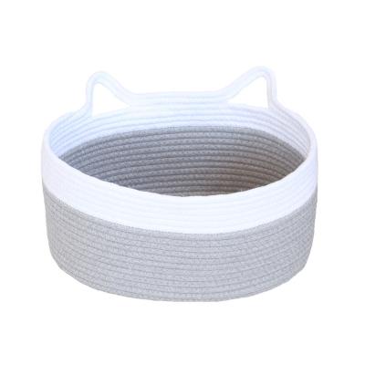 China Breathable Storage Basket Shape Cat Yarn Cotton Pet Knitting Nest for sale