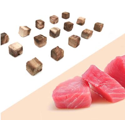 China Stored Cat Food Freeze Dried Fresh Meat Carved Meat Cod Salmon Tuna Cat Treats for sale