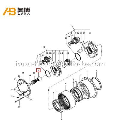 China EC210B EC210B Drive Gear Coupling SA7117-30180 7117-30180 SA711730180 for sale