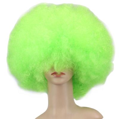 China Super Short Afro Big Wave Cosplay Party Black Dance Afro Wigs Curly Synthetic for sale