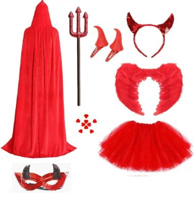 China Fashion DEVIL COSTUME COSTUME ACCESSORIES Kids Adult Halloween Tail Fork Spell for sale