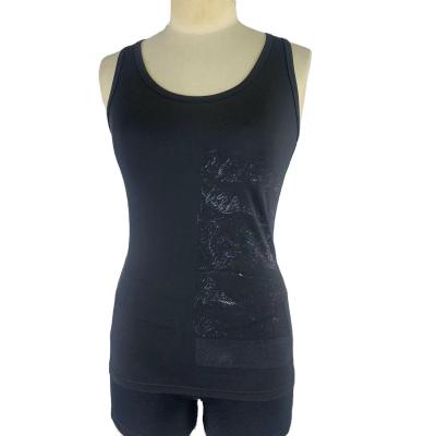 China Breathable Women's Yoga Top Fitness Sleeveless T-Shirt Running Short Vest Crop Top for sale