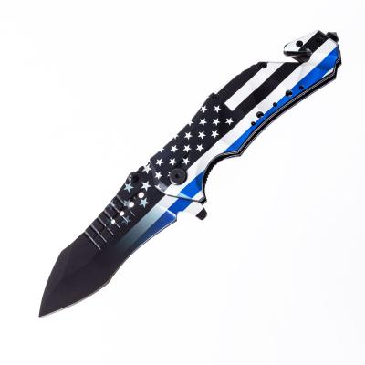 China Outdoor Aluminum Handle Swivel Outdoor Camping Survival Customized Tactical Hunting Knife For Military for sale