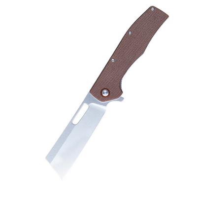 China OEM Non-variable handmade bowie d2 flax fiber handle folding steel d2 knife with belt for sale