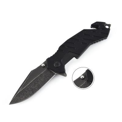 China New Arrival 3Cr13 Blades G10 Handle Non-variable Steel Pocket Knife With Thumb Stud For Men for sale