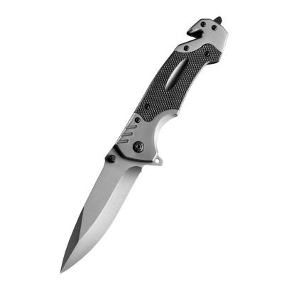 China Wholesale Black Multi Handle 3CR13 Outdoor Knives G10 Steel Thumb Button Folding Pocket For Camping for sale