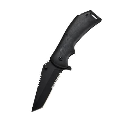 China Wholesale Hot Sale Black Steel Camping ABS 3cr13 Clip Tactical Knife Handle With Belt Clip for sale