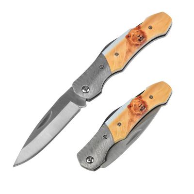 China Outdoor 3d Swivel Open Printed Survival Plastic Camping Handle Tracker Tactical Pocket Knife Customized for sale