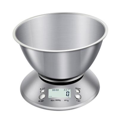 China With Scale Detachable Bowl Stainless Steel Fruit and Milk and Cooking Multifunction Electronic and Digital Coffee Weighing Kitchen Scale for sale