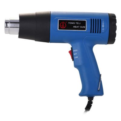 China Nickel 1500W Adjustable Industrial Portable High Pressure Chrome Wire Car Film Hot Air Heat Fan Heater Soldering Gun Cool/Hot Air for sale