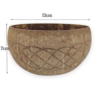 China 2021 Sustainable Supplier Gold New Arrival Coconut Wood Bowl for sale