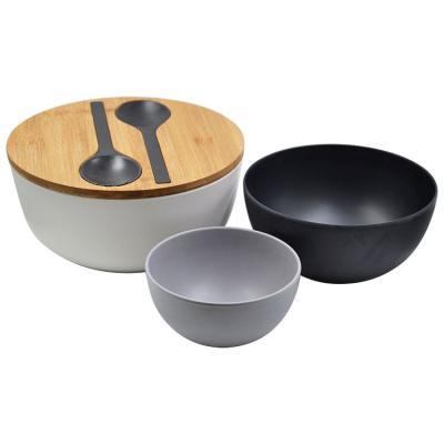 China Sustainable OEM China Promotional Wholesale Bamboo Bowls For Kids for sale