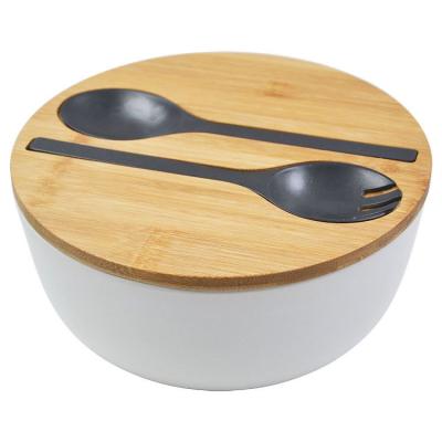 China 2021 viable hot sale wholesale price bamboo bowl and spoon for sale