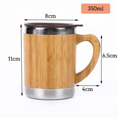 China Viable Factory China Factory Price Custom Cheap Wooden Flask Vacuumwater Bamboo Thermo Bottle for sale