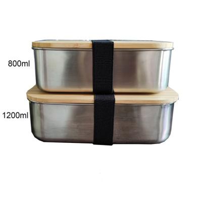 China Factory Manufacturer Stainless Steel Lunch Box Custom Or Standard Viable With Waterproof Bamboo for sale