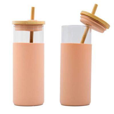 China Factory Supply Wholesale Price Viable Glass-Tumbler-With-Straw for sale