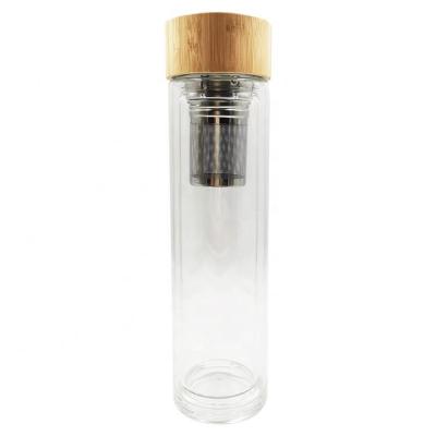 China Bamboo Water Bottle Glass High Tech Sustainable Good Prices for sale