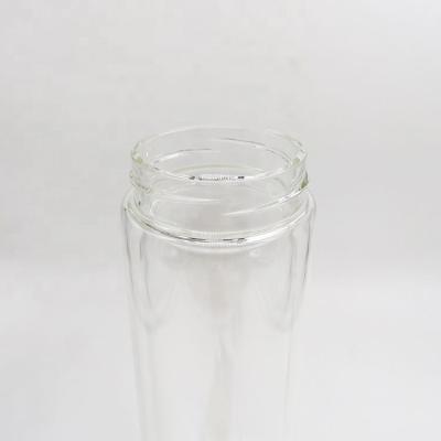 China 2021 Products China Wholesale Wide Neck Bamboo Lid Viable Tender Glass Water Bottles for sale