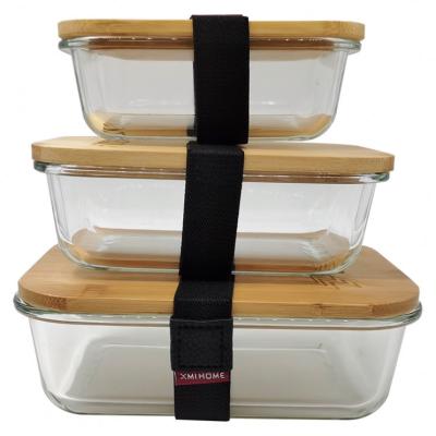 China Sustainable advance the industry factory price lunch box glass food container for sale